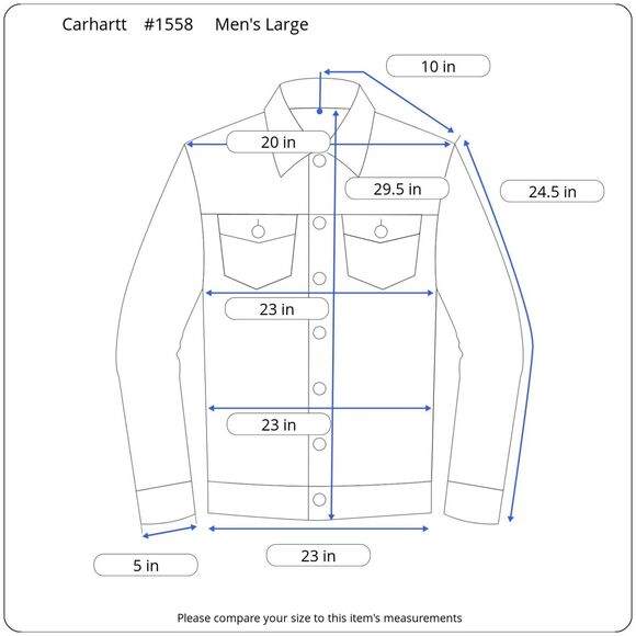 Carhartt Plaid Long Sleeve Men's Large Relaxed Fit Green Blue Button Up Casual - Picture 12 of 12